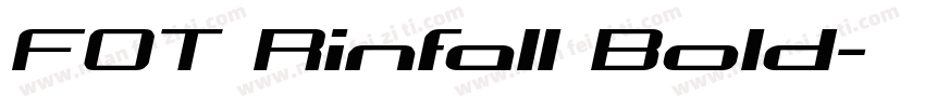 FOT Rinfall Bold字体转换